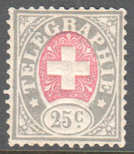 Switzerland Telegraph Zumstein 15 Mint - Click Image to Close